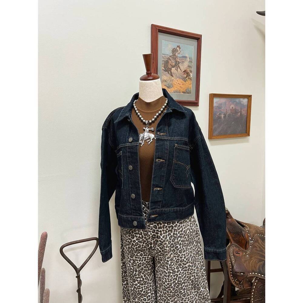 NEW ARIAT women's western denim jacket in blue